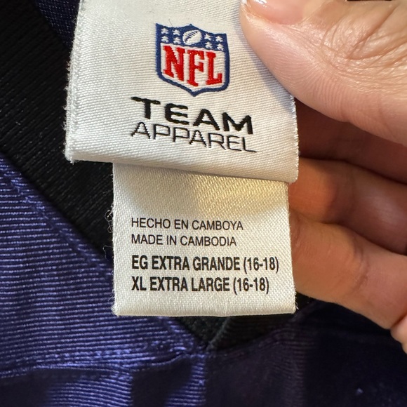 Baltimore Ravens Ray Lewis Jersey size XL (16-18) - Picture 3 of 3